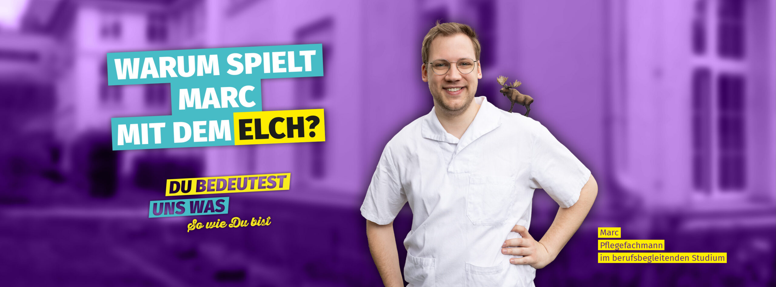 Warum spielt Marc mit dem Elch?